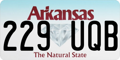 AR license plate 229UQB