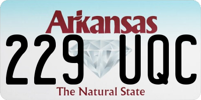 AR license plate 229UQC