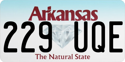 AR license plate 229UQE