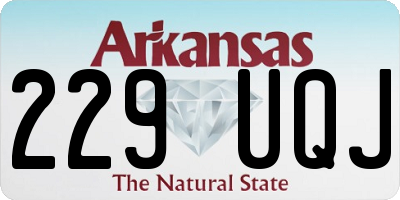 AR license plate 229UQJ