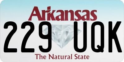 AR license plate 229UQK