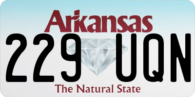 AR license plate 229UQN