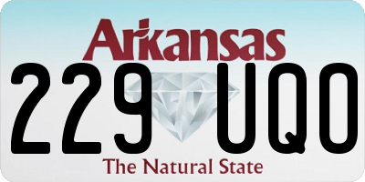 AR license plate 229UQO