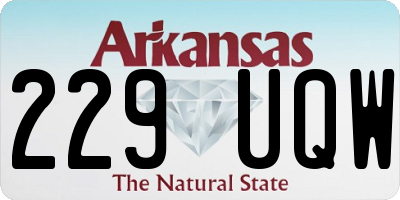 AR license plate 229UQW