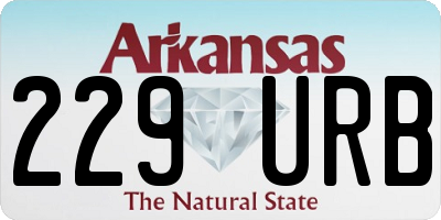 AR license plate 229URB