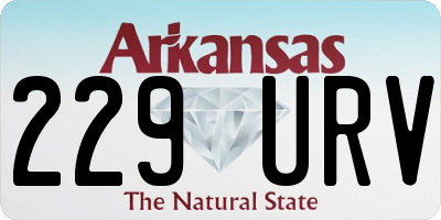 AR license plate 229URV