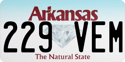 AR license plate 229VEM