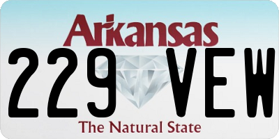 AR license plate 229VEW