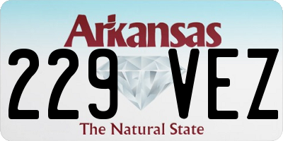 AR license plate 229VEZ