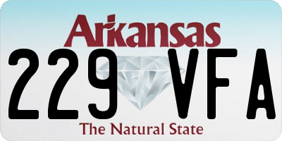 AR license plate 229VFA