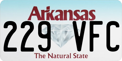 AR license plate 229VFC
