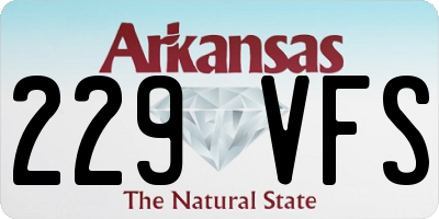 AR license plate 229VFS