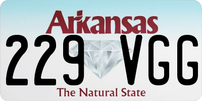 AR license plate 229VGG
