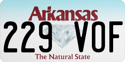 AR license plate 229VOF