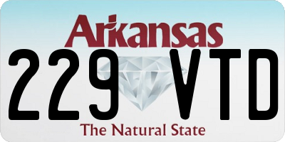 AR license plate 229VTD