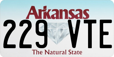 AR license plate 229VTE