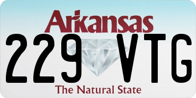 AR license plate 229VTG