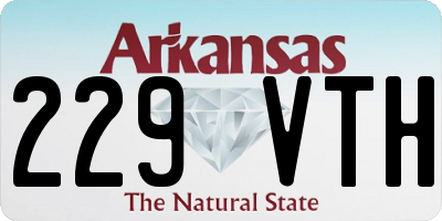 AR license plate 229VTH