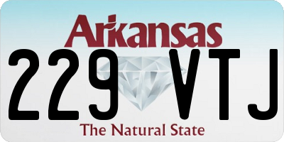 AR license plate 229VTJ