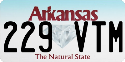 AR license plate 229VTM