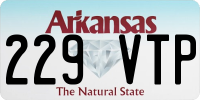 AR license plate 229VTP