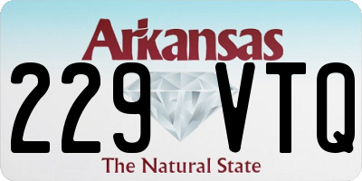 AR license plate 229VTQ