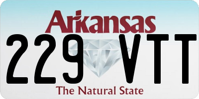 AR license plate 229VTT