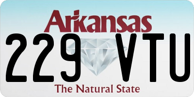 AR license plate 229VTU