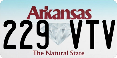 AR license plate 229VTV
