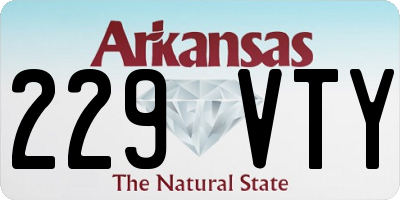 AR license plate 229VTY