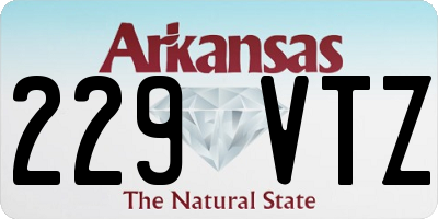 AR license plate 229VTZ