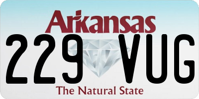 AR license plate 229VUG