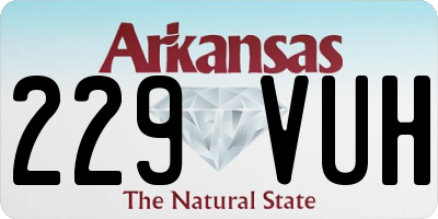 AR license plate 229VUH
