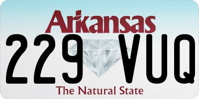 AR license plate 229VUQ