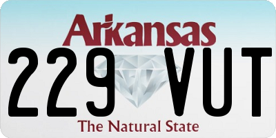 AR license plate 229VUT