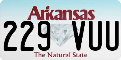AR license plate 229VUU