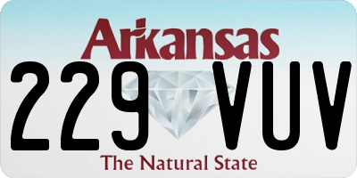 AR license plate 229VUV