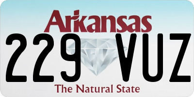 AR license plate 229VUZ