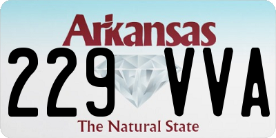 AR license plate 229VVA