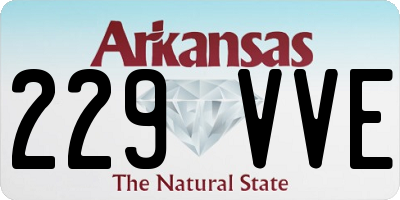 AR license plate 229VVE