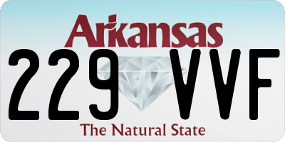 AR license plate 229VVF