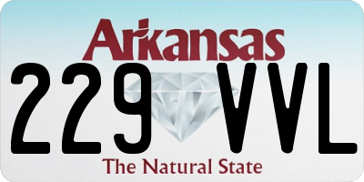AR license plate 229VVL