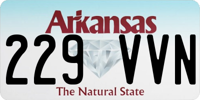 AR license plate 229VVN