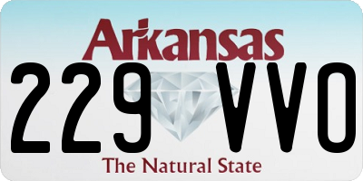 AR license plate 229VVO