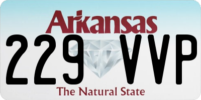 AR license plate 229VVP