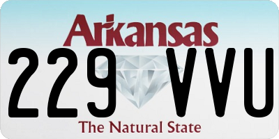 AR license plate 229VVU