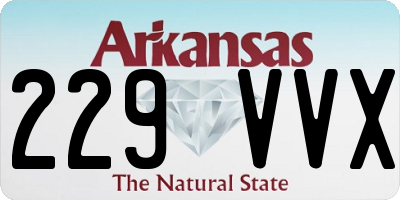 AR license plate 229VVX