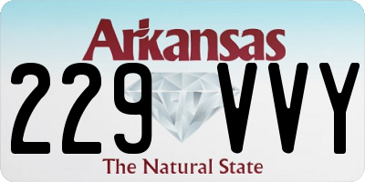 AR license plate 229VVY