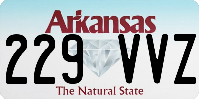 AR license plate 229VVZ