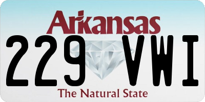AR license plate 229VWI